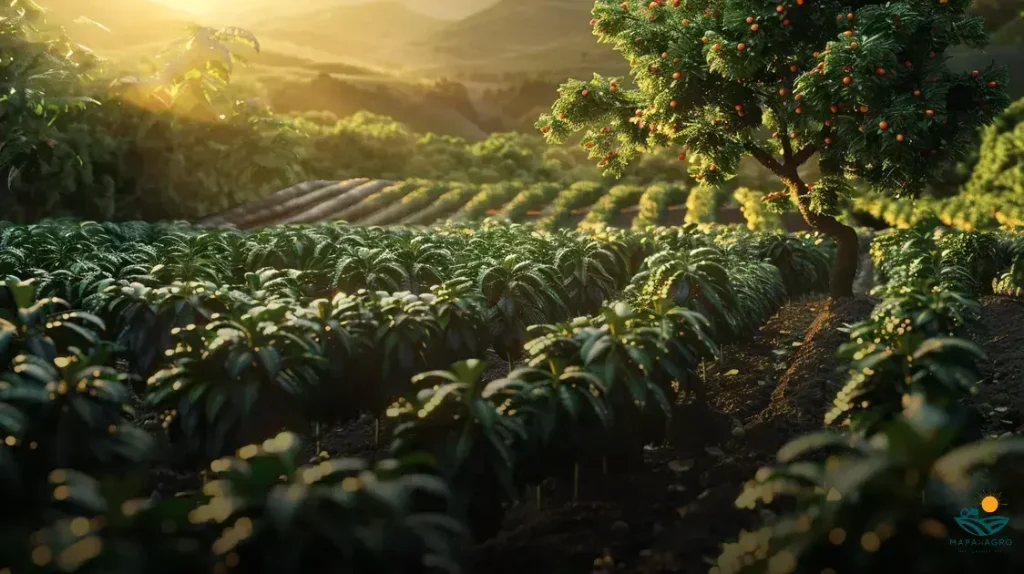 plantação de café