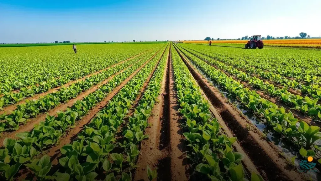 irrigação por sulcos