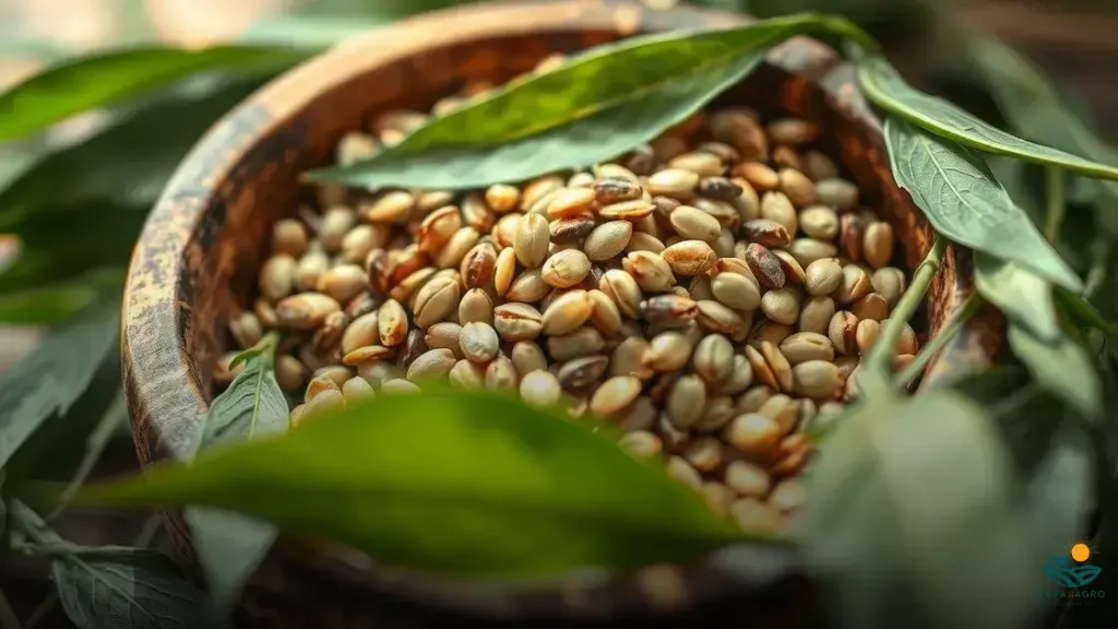 sementes de cânhamo