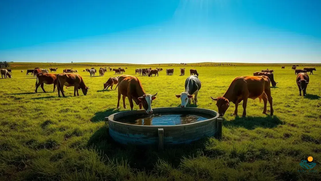 cocho de agua para gado