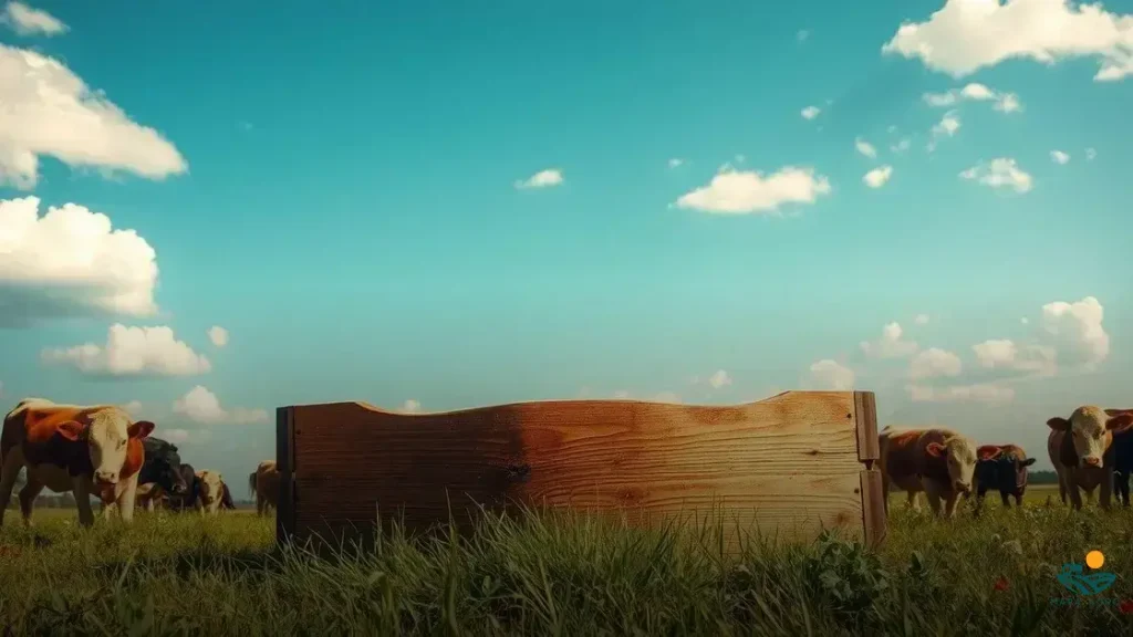 cocho para gado de madeira