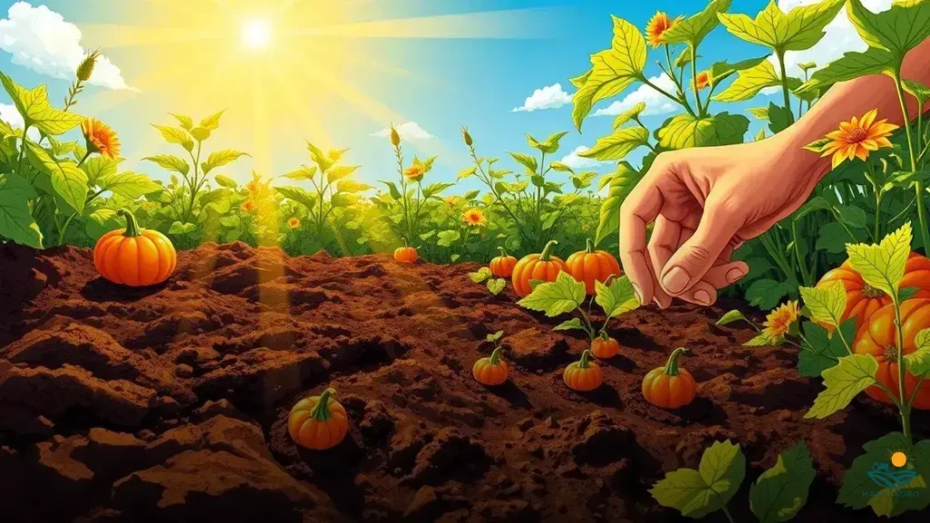 como plantar abóbora