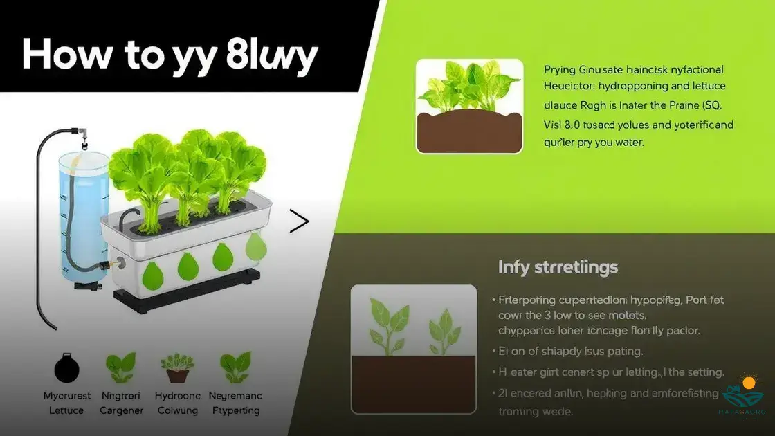 como plantar alface na hidroponia