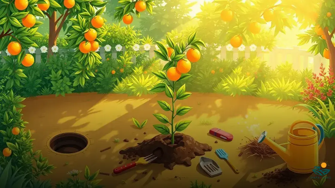 como plantar laranja