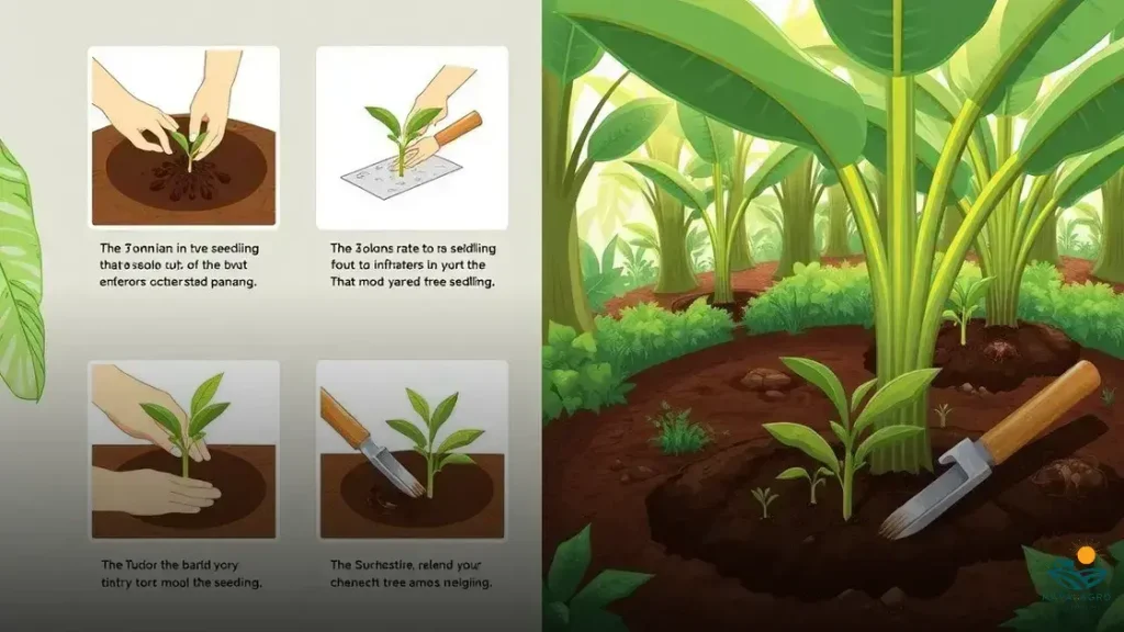 como plantar mudas de bananeira