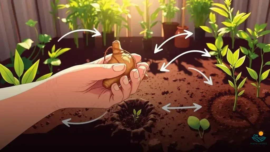 como plantar o gengibre