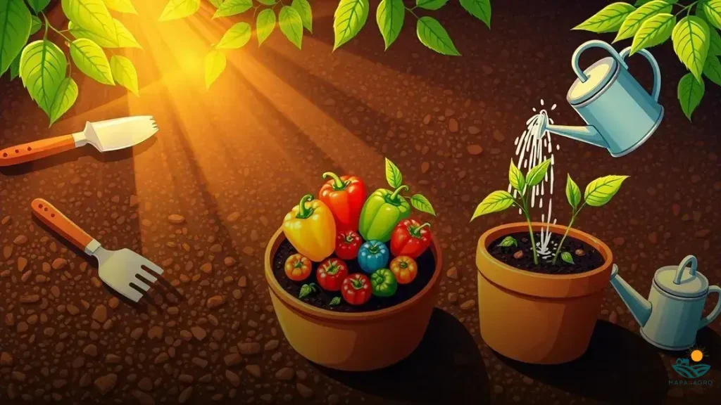 como plantar pimentão em vaso