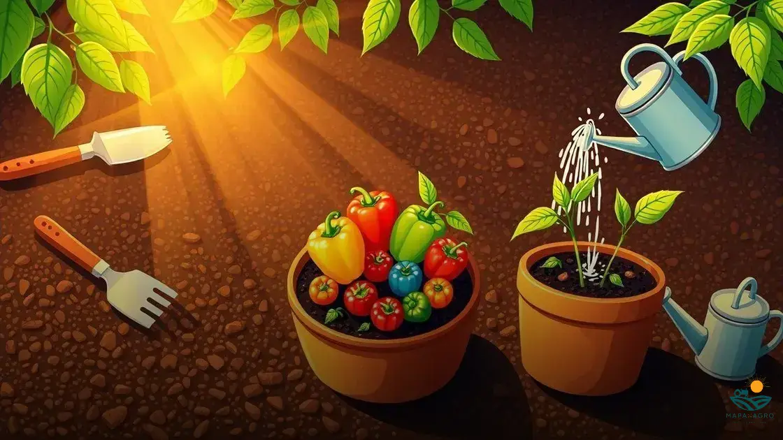 como plantar pimentão em vaso