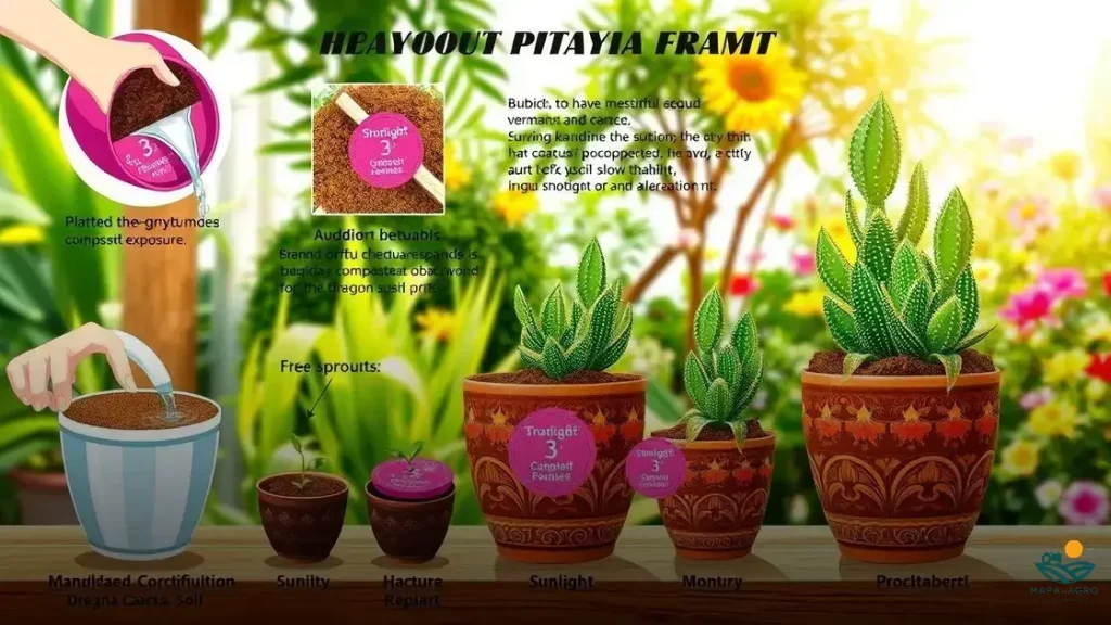 como plantar pitaya no vaso para produzir em 3 meses