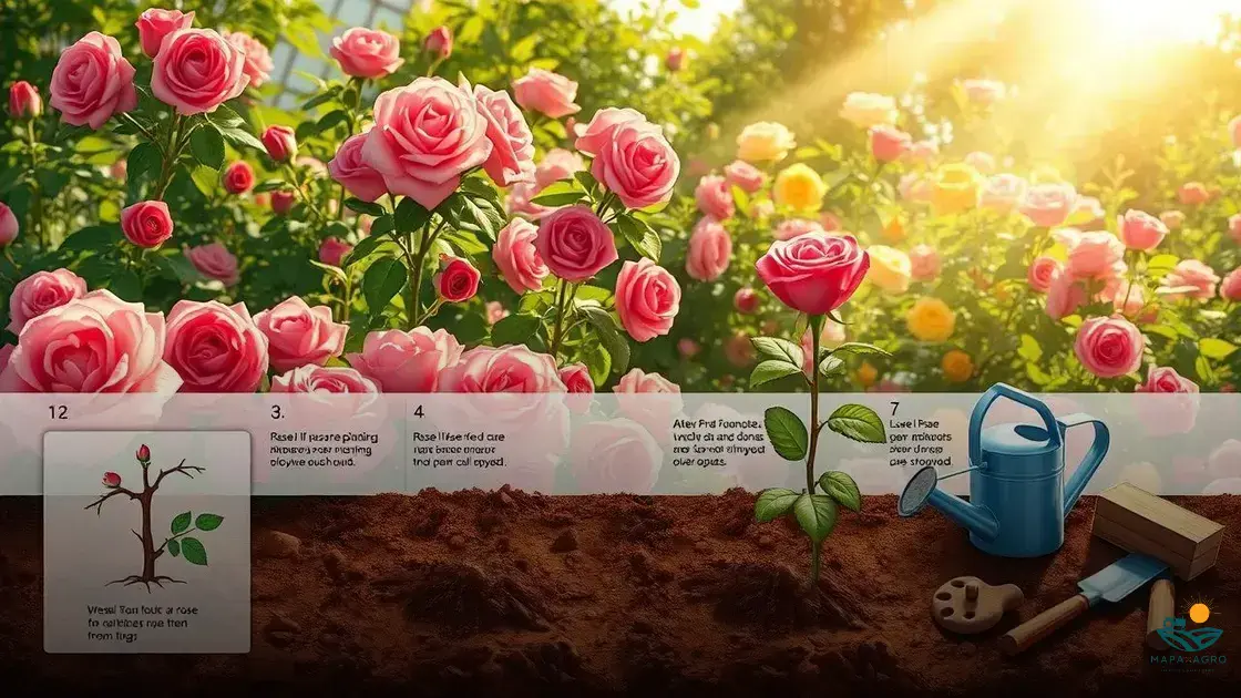 como plantar rosa com galho