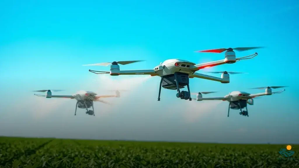 drones de pulverização