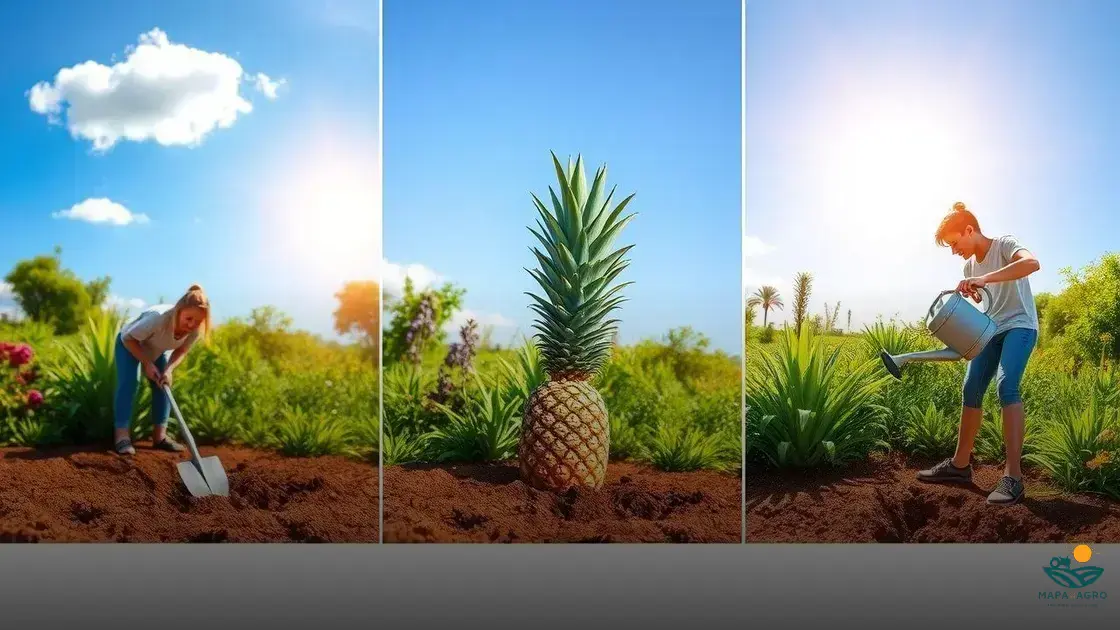 como plantar abacaxi na terra