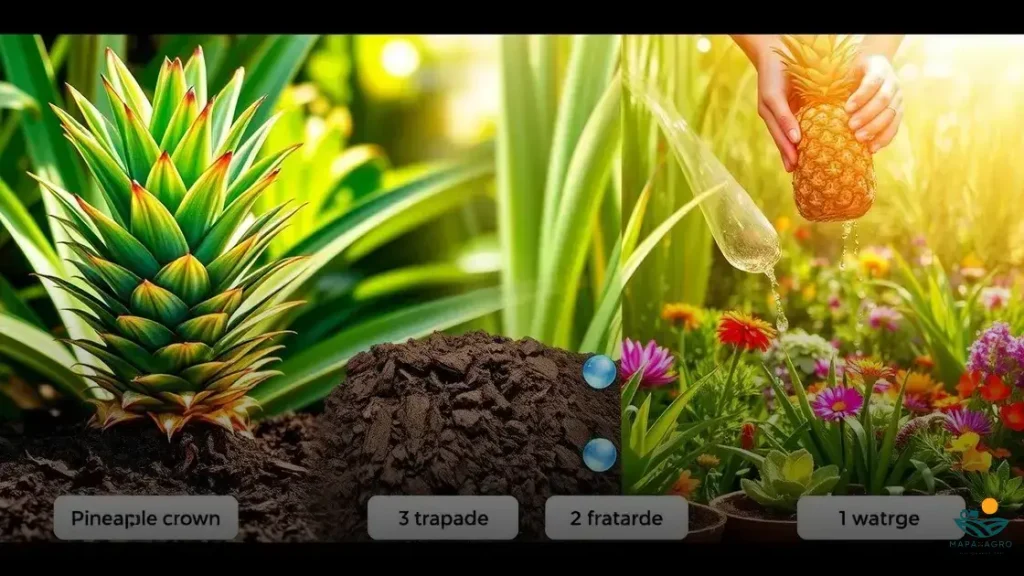 como plantar abacaxi para produzir rápido