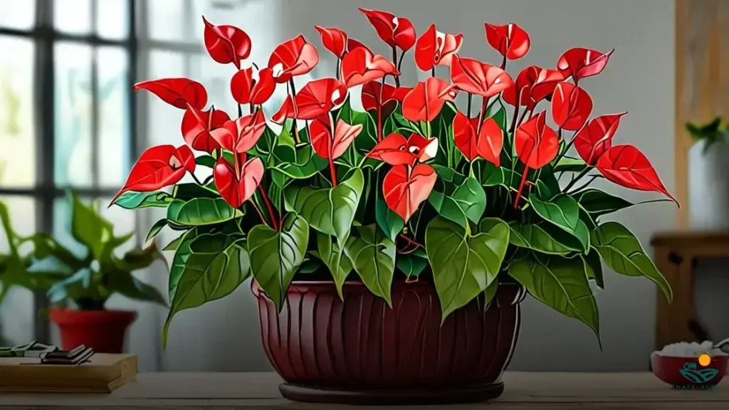 como plantar anturio em vaso
