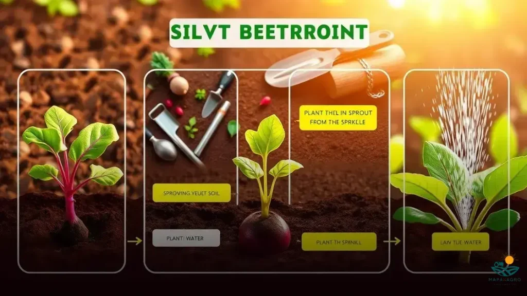 como plantar beterraba a partir do broto