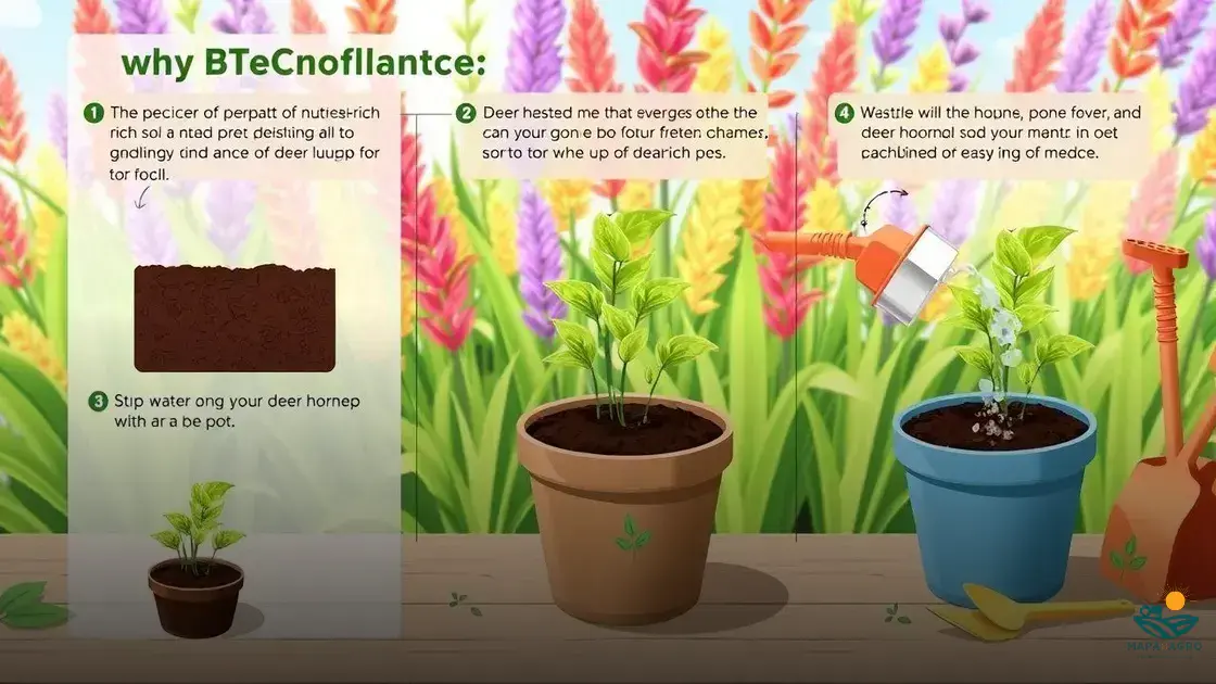 como plantar chifre-de-veado no vaso