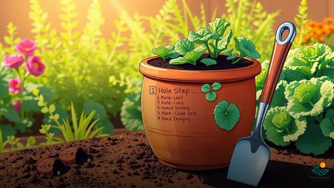 como plantar couve em vaso