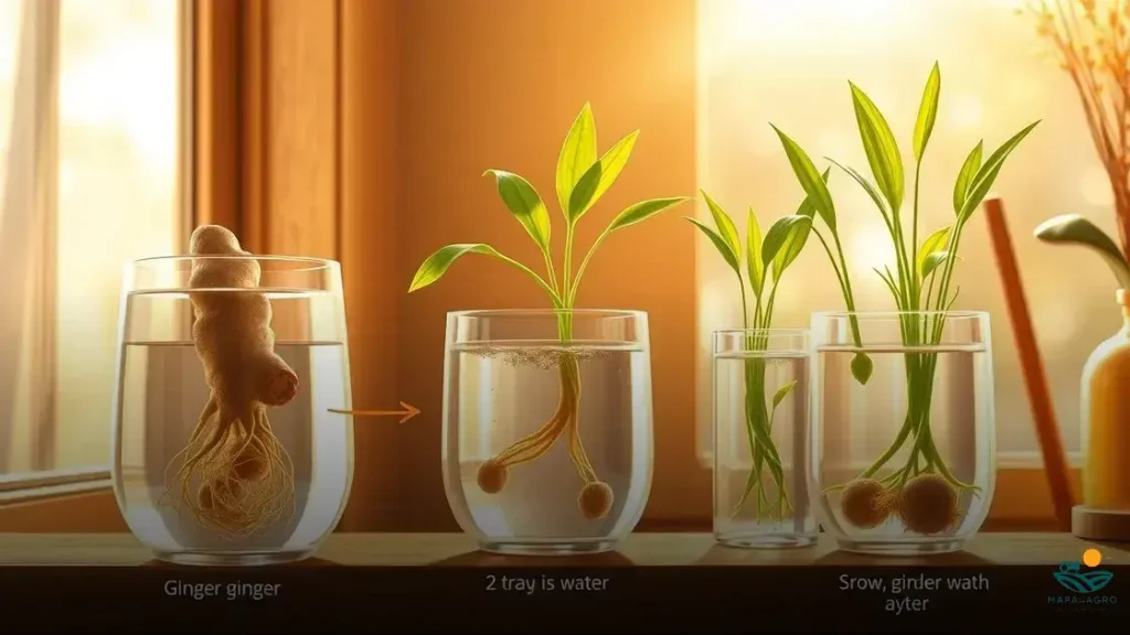 como plantar gengibre na água