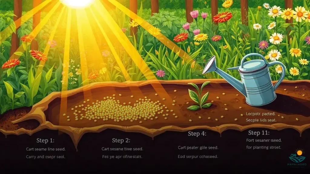 como plantar gergelim