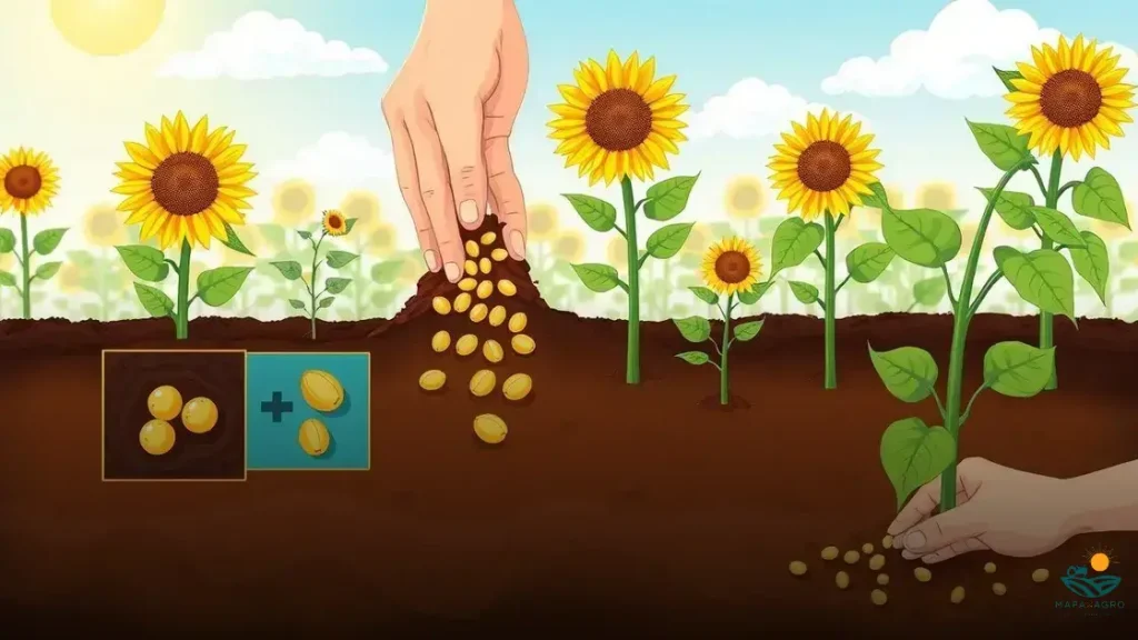 como plantar girassol na terra