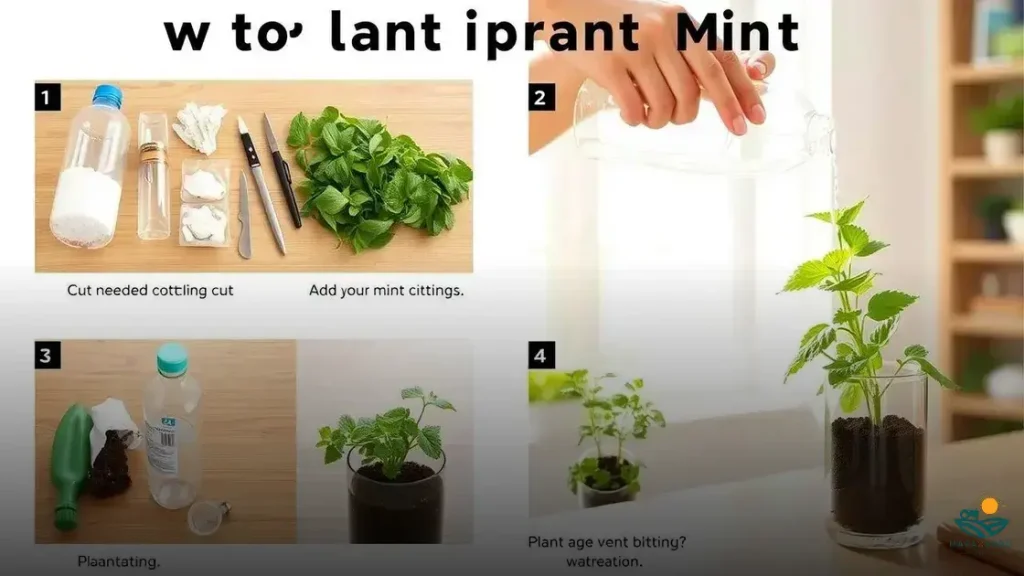 como plantar hortelã em garrafa pet