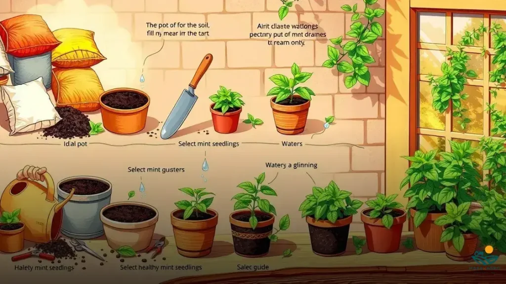 como plantar hortelã em vasos