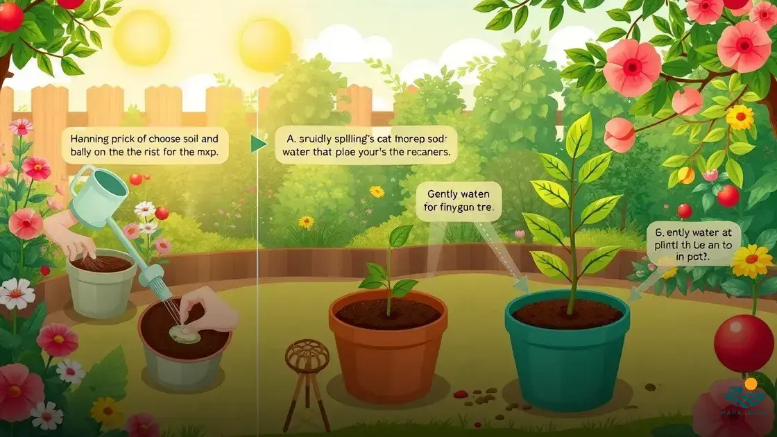 como plantar maça em vaso