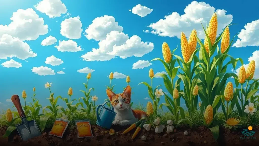 como plantar milho de pipoca para gatos