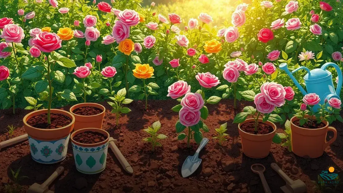 como plantar mini roseiras