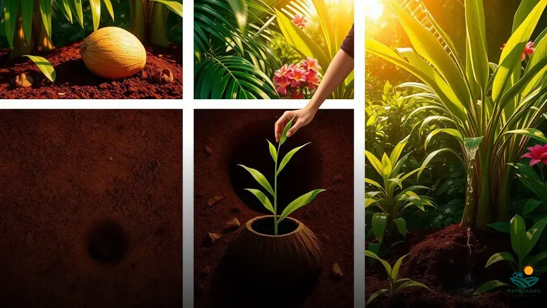 como plantar muda de côco
