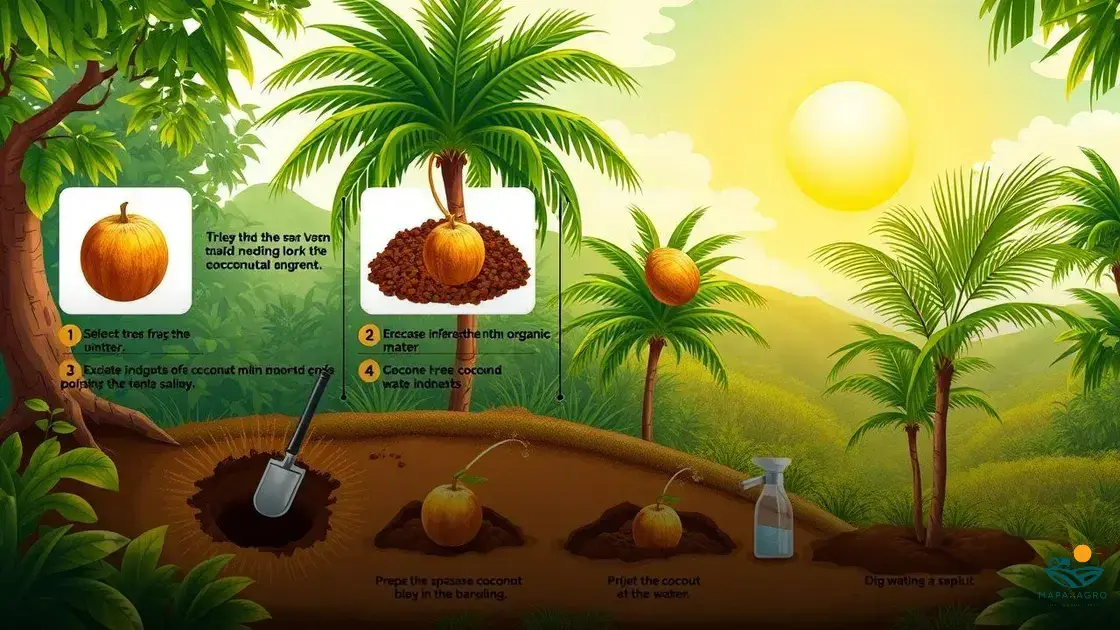 como plantar o coqueiro