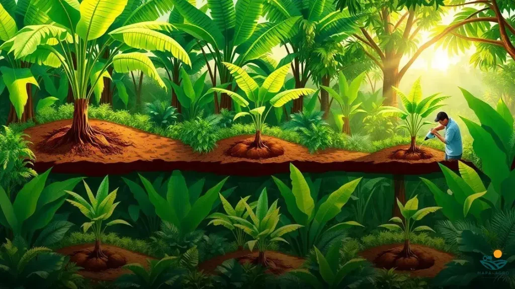 como plantar pé de banana