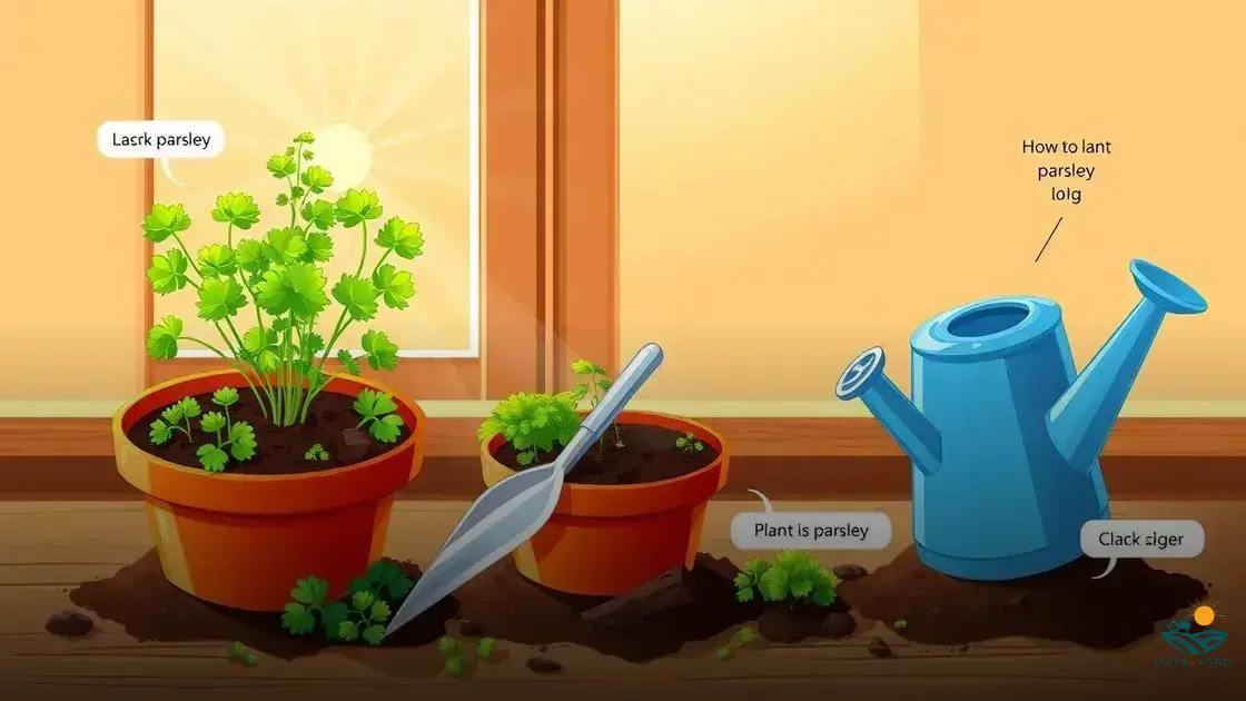 como plantar salsinha em vaso