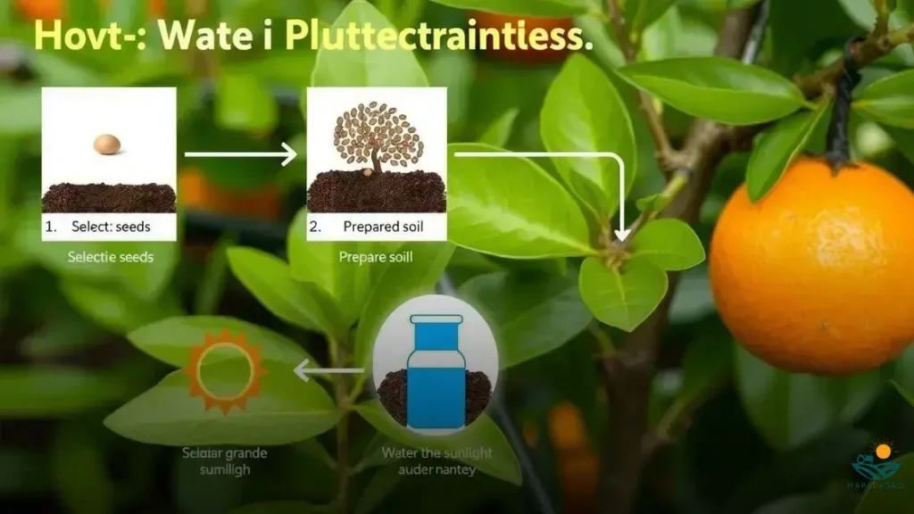 como plantar semente de laranja