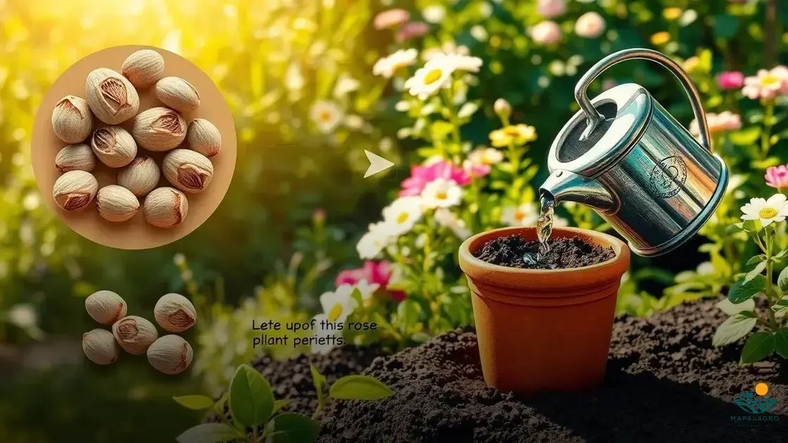 como plantar semente de roseira