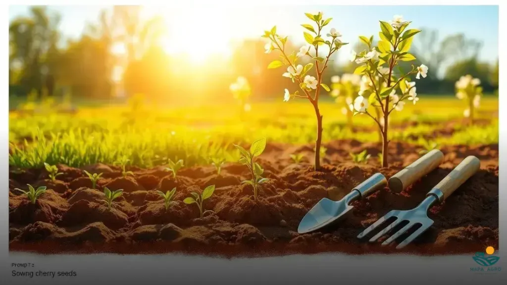 como plantar sementes de cerejas
