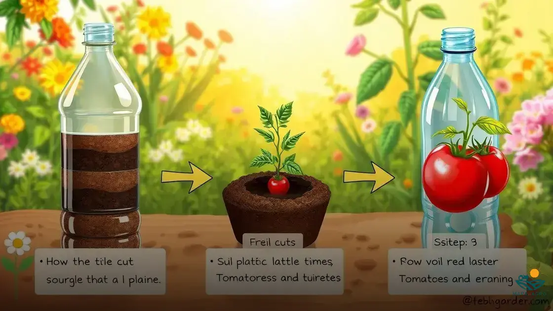 como plantar tomate em garrafa pet