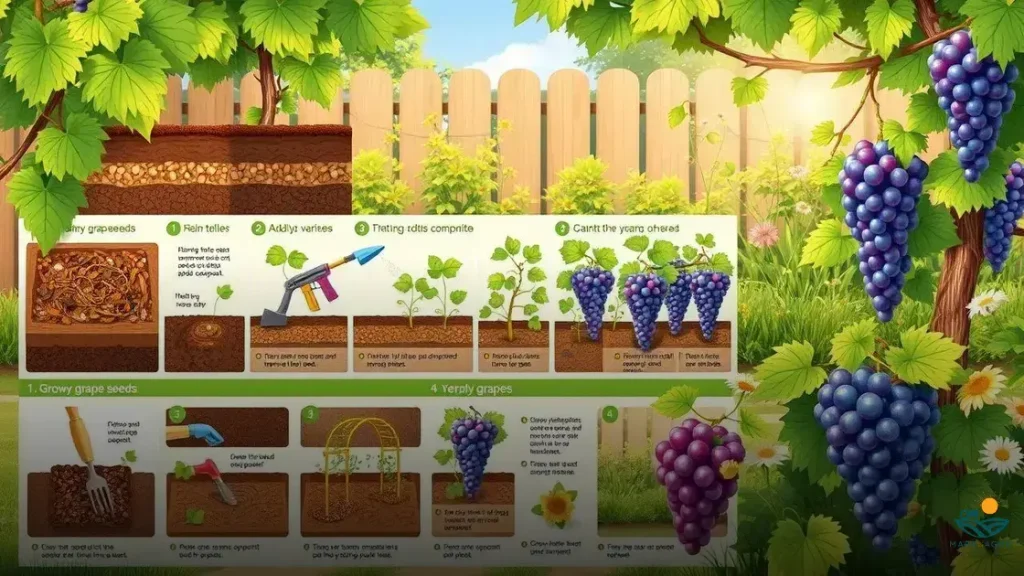 como plantar uva em casa