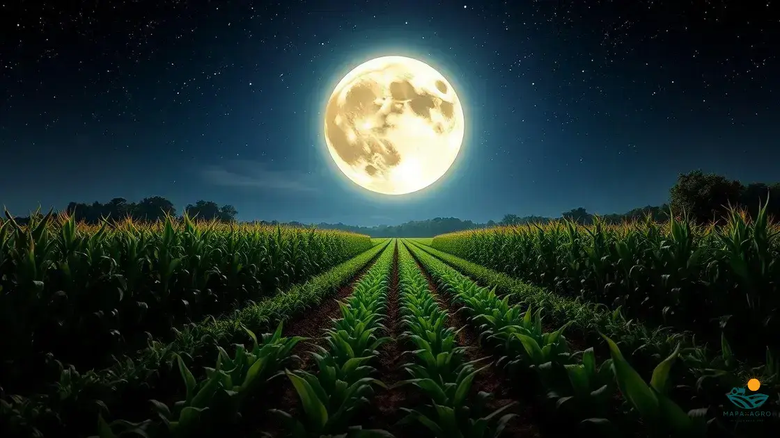 qual é a melhor lua para plantar milho
