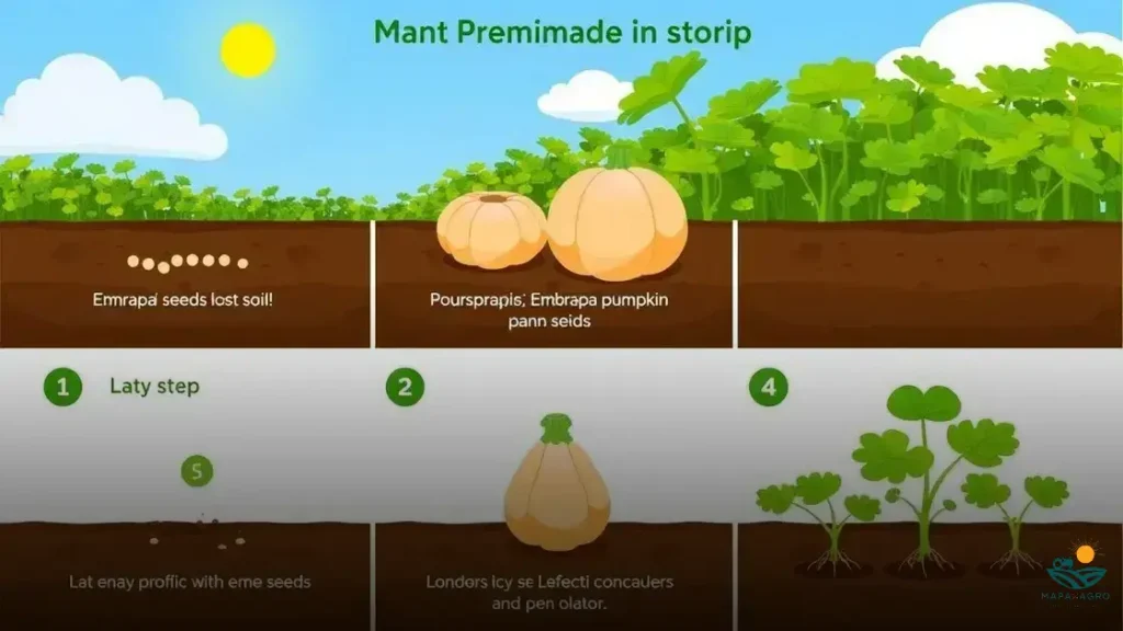 como plantar abobora cabotia embrapa
