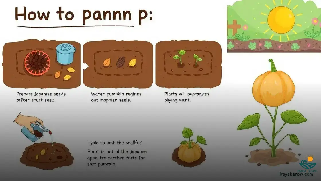 como plantar abóbora japonesa