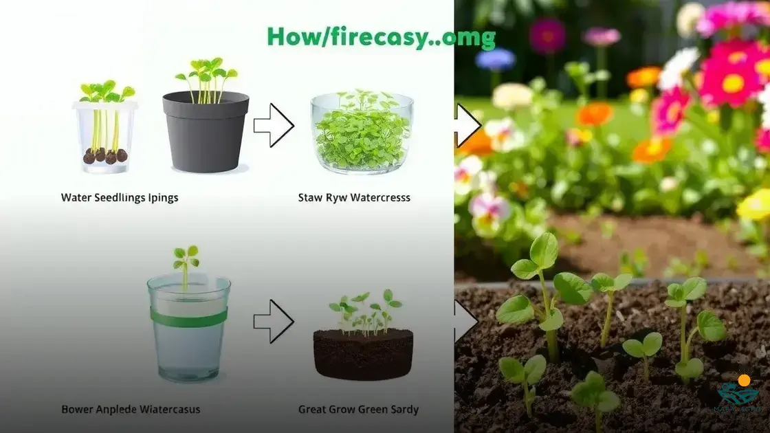 como plantar agriao da agua