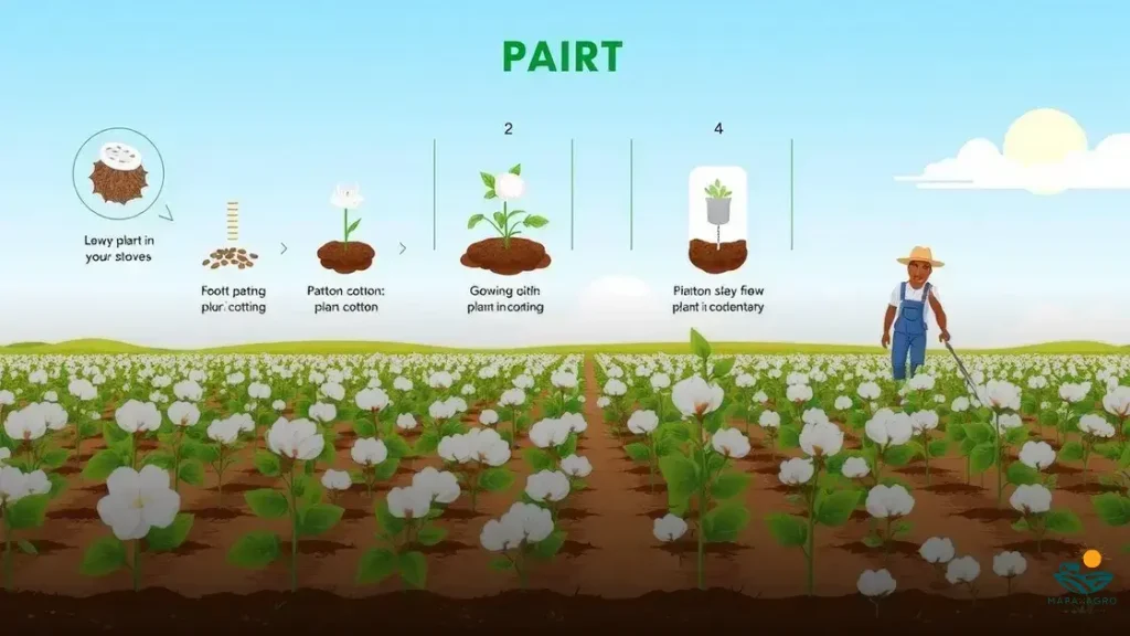 como plantar algodao