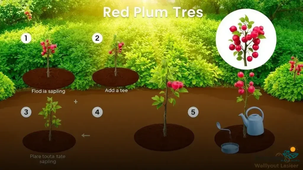 como plantar ameixa vermelha