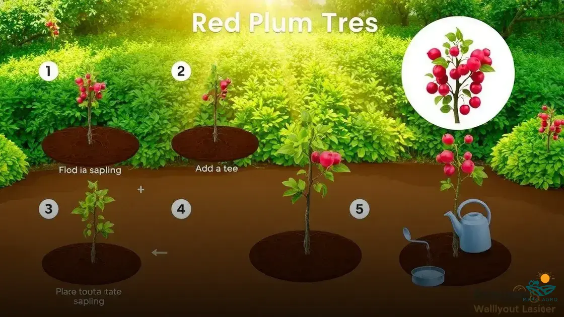 como plantar ameixa vermelha