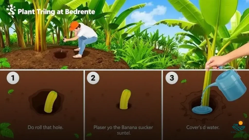 como plantar banana maça