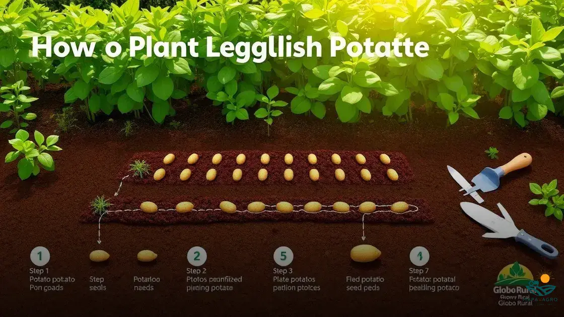 como plantar batata inglesa globo rural