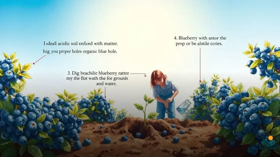 como plantar blueberry