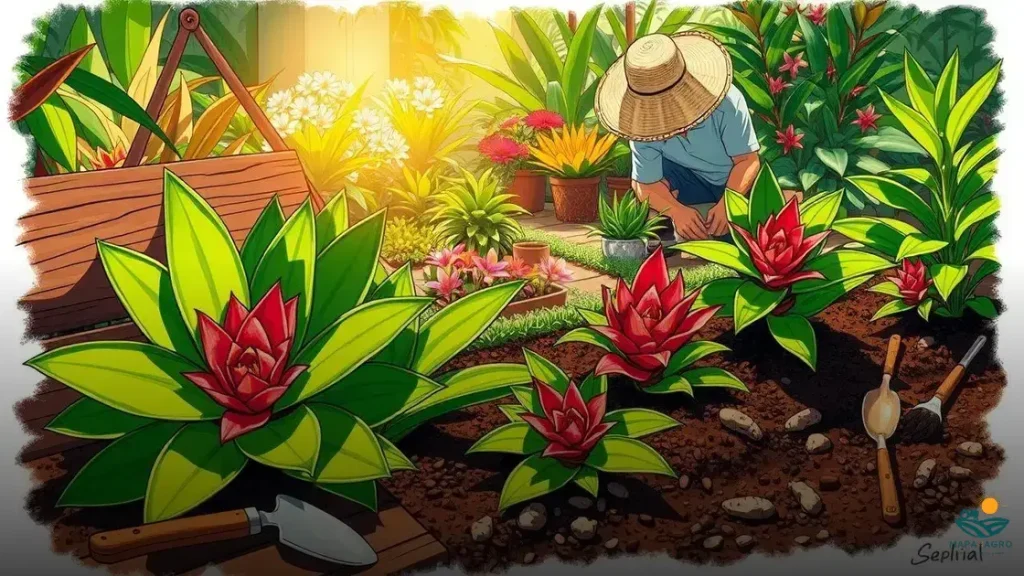 como plantar bromelias