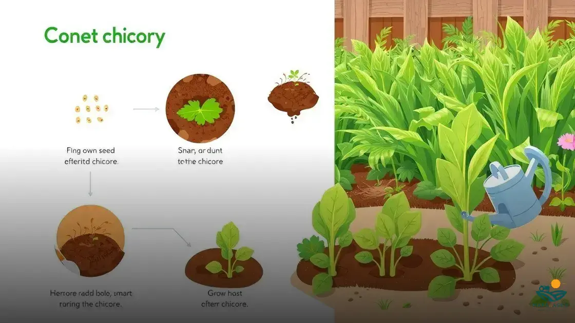 como plantar chicória